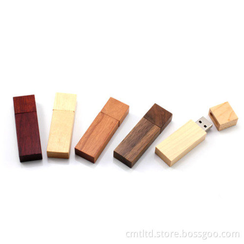 Wood Custom USB Stick USB Pen Drive with Engraving Logo Branded Flash Drive (WD003)